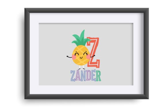 Happy Fruit Font PNG with transparent background - Preview 3