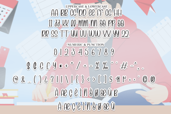 Holiday Homework Font PNG with transparent background - Preview 6