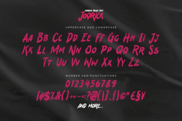 Joorick Font PNG with transparent background - Preview 5