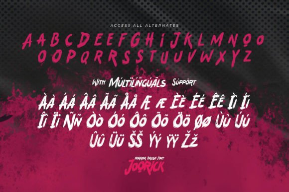Joorick Font PNG with transparent background - Preview 6