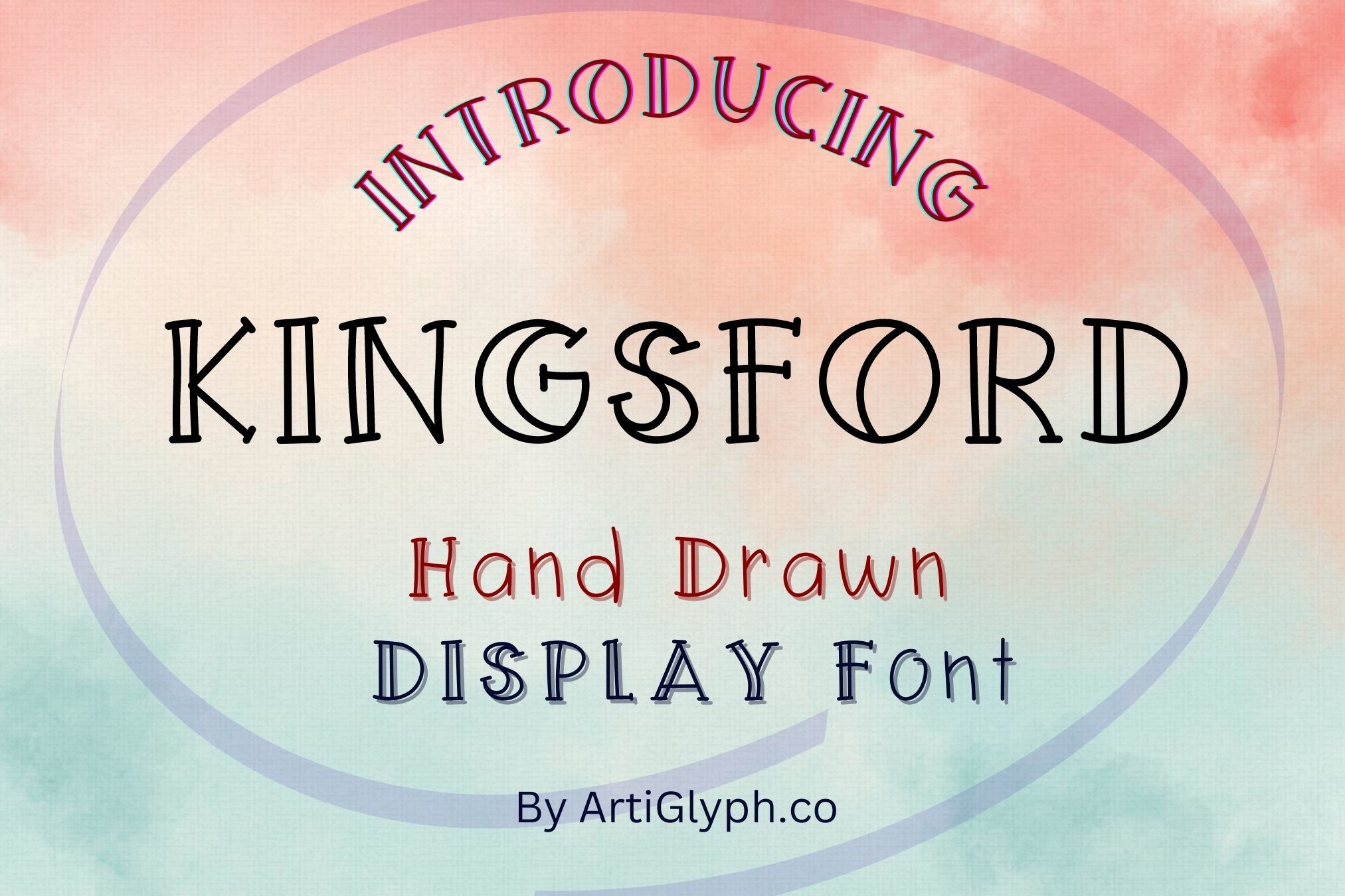 Kingsford — bold street-inspired decorative handwriting font by ARTify