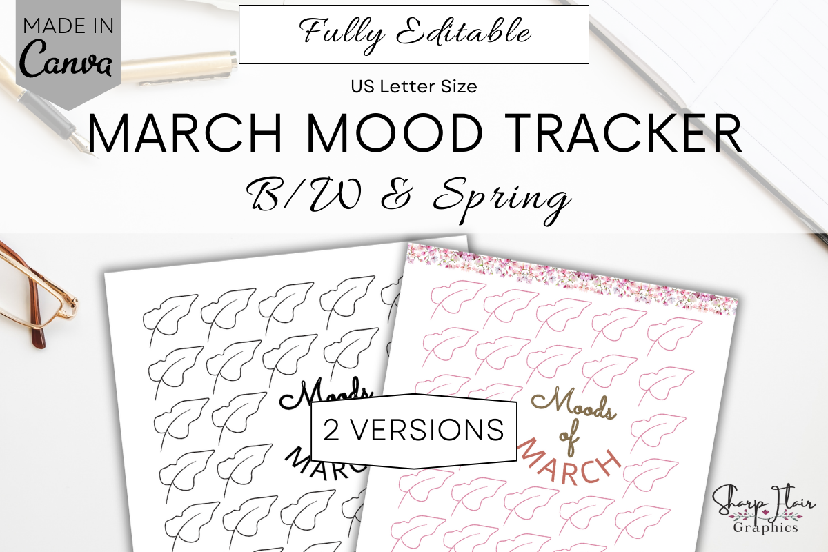 March Mood Tracker | Canva Template Graphic by Sharp Flair Graphics ...