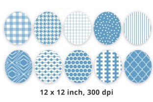 Muster Paper Mermaid Blue Digital Pattern Papers Graphic by Lemon Paper Lab ...