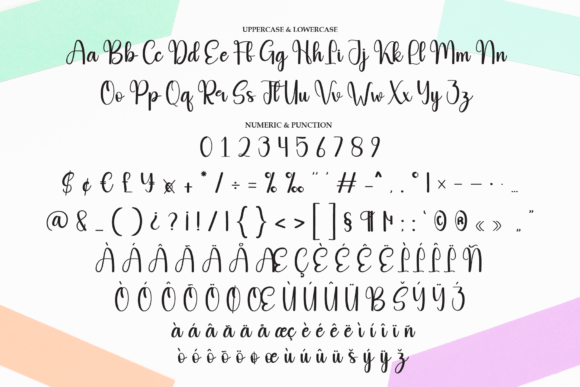 Multiple Font PNG with transparent background - Preview 6
