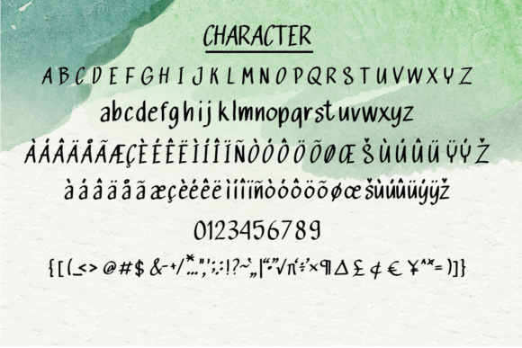 Nightburn Font PNG with transparent background - Preview 3