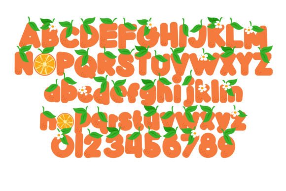 Orange You Glad Font PNG with transparent background - Preview 2