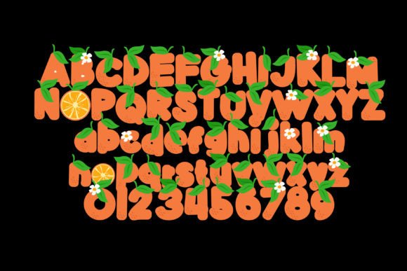 Orange You Glad Font PNG with transparent background - Preview 3