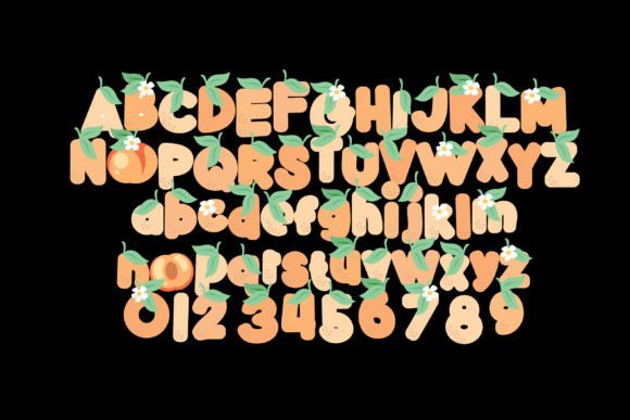 Peach Lemonade Font PNG with transparent background - Preview 2