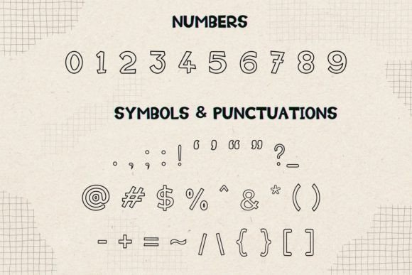 Quillsketch Outline Font PNG with transparent background - Preview 2
