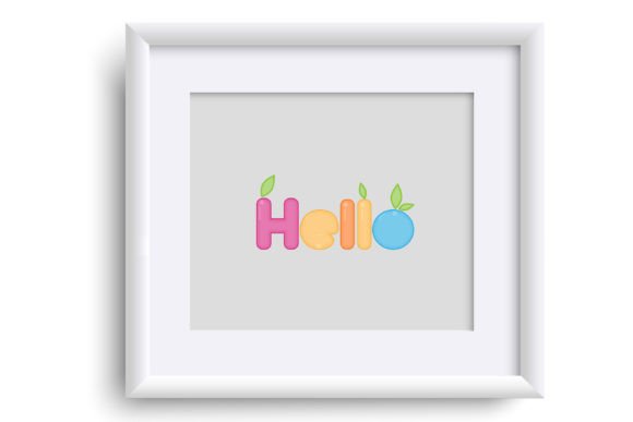 Rainbowberry Font PNG with transparent background - Preview 4