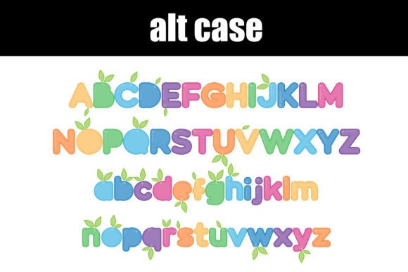 Rainbowberry Font PNG with transparent background - Preview 6