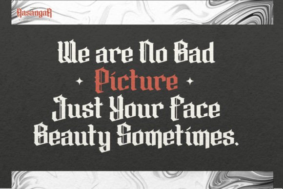 Rasangar Font PNG with transparent background - Preview 4
