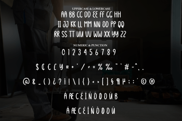 Renovation Font PNG with transparent background - Preview 6