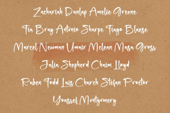 Rostarllin Font PNG with transparent background - Preview 4