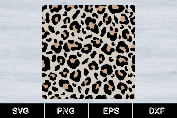 Seamless Leopard Pattern Vector, Svg