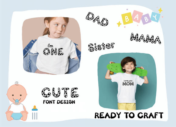 Baby Cow Print Font - Preview 2