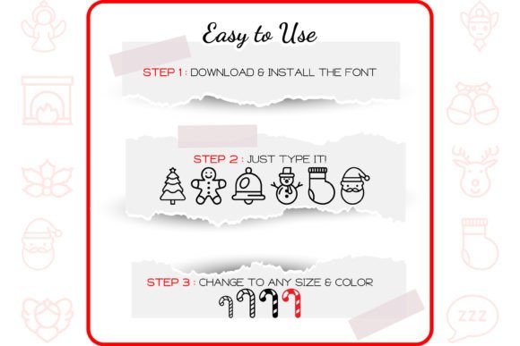 Christmas Icons Font - Preview 3