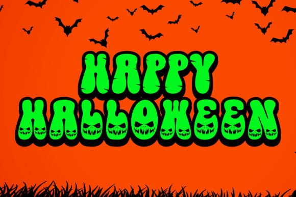 Halloween Groovy Font - Preview 1