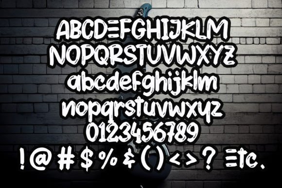 Home Rock Font PNG with transparent background - Preview 6