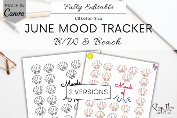 Monthly Mood Tracker | Canva Template Graphic by Sharp Flair Graphics ...