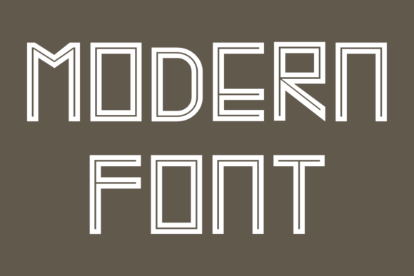 Lineart Font PNG with transparent background - Preview 1