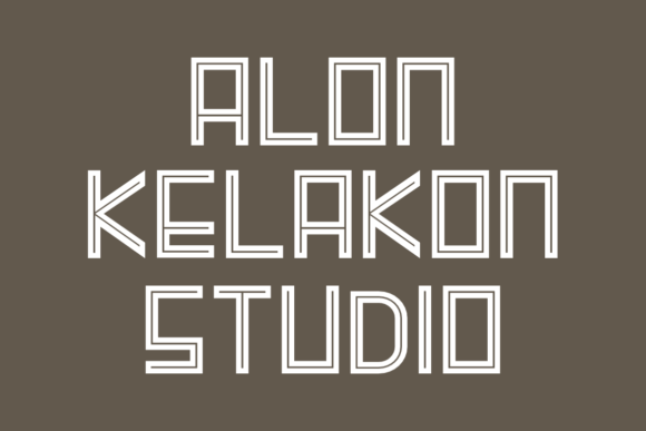 Lineart Font PNG with transparent background - Preview 3