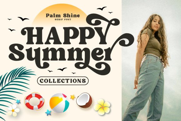 Palm Shine Font PNG with transparent background - Preview 2