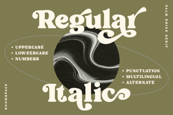 Palm Shine Font PNG with transparent background - Preview 3