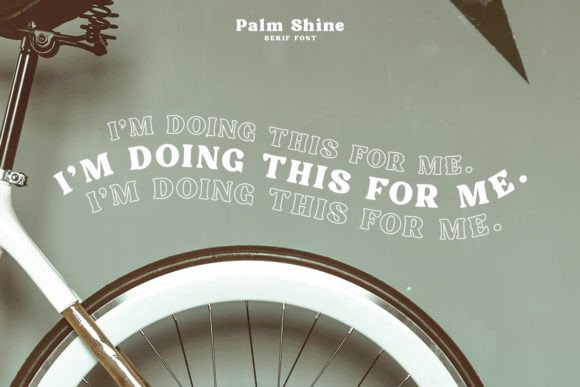 Palm Shine Font PNG with transparent background - Preview 4