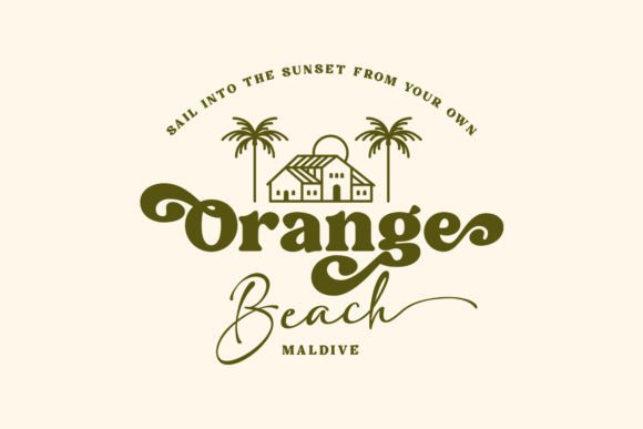 Palm Shine Font PNG with transparent background - Preview 6