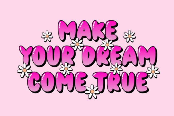 Simply Bubble Font PNG with transparent background - Preview 3
