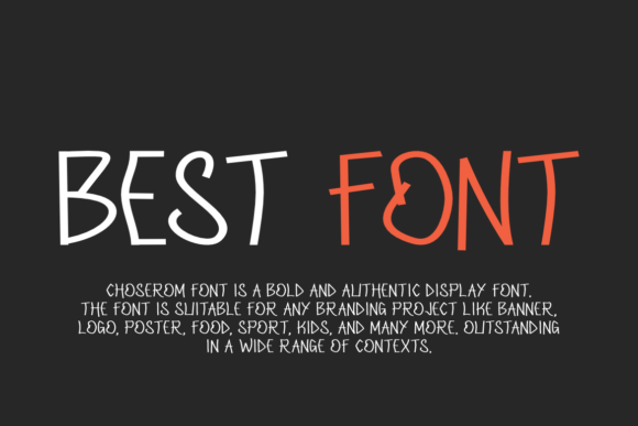 Choserom Font - Preview 2