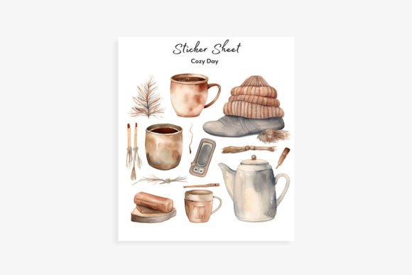 Cozy Day Digital Planner Stickers