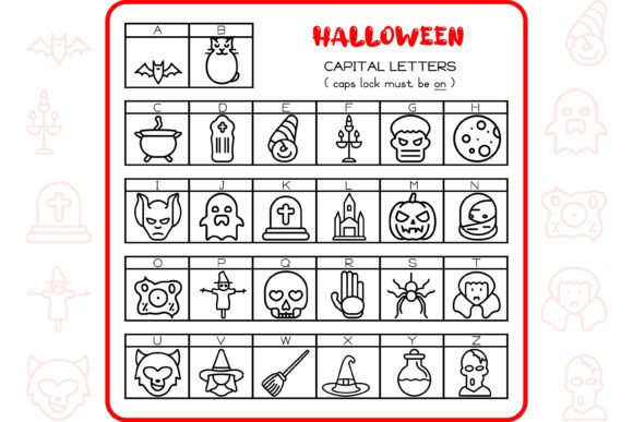 Halloween Icons Font PNG with transparent background - Preview 1