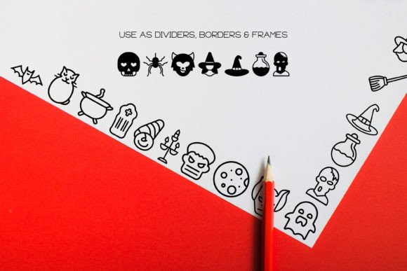 Halloween Icons Font PNG with transparent background - Preview 6