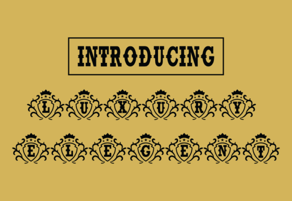 Luxury Elegent Font PNG with transparent background - Preview 1