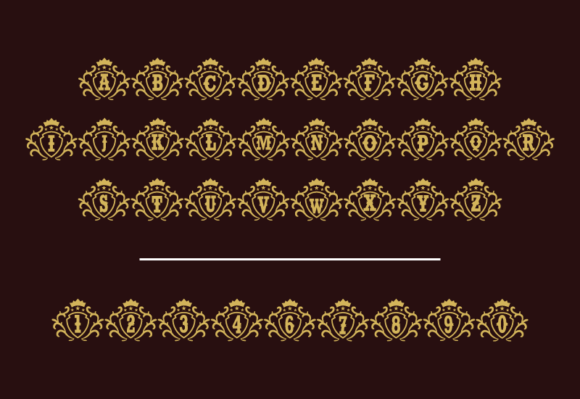 Luxury Elegent Font PNG with transparent background - Preview 2