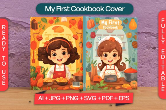 My First Cookbook Cover for Kids