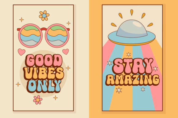 Nice Retro Font PNG with transparent background - Preview 1