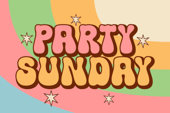 Nice Retro Font PNG with transparent background - Preview 2