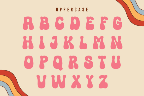 Nice Retro Font PNG with transparent background - Preview 5