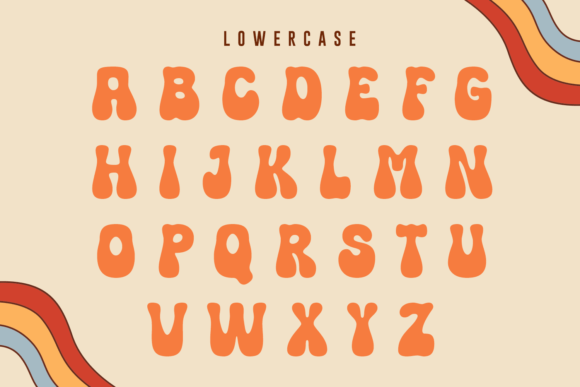Nice Retro Font PNG with transparent background - Preview 6