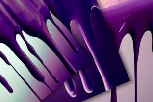 Purple Dripping Paint Digital Paper Graphic by jallydesign · Creative ...