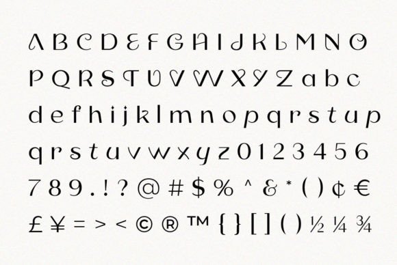 Rutina Grace Font PNG with transparent background - Preview 3
