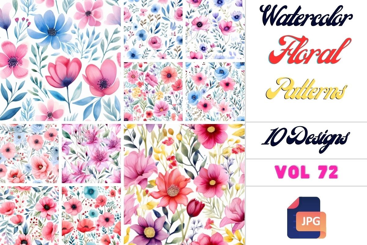 Watercolor Posies, Ranya Graphic by Ranya Art Studio · Creative Fabrica