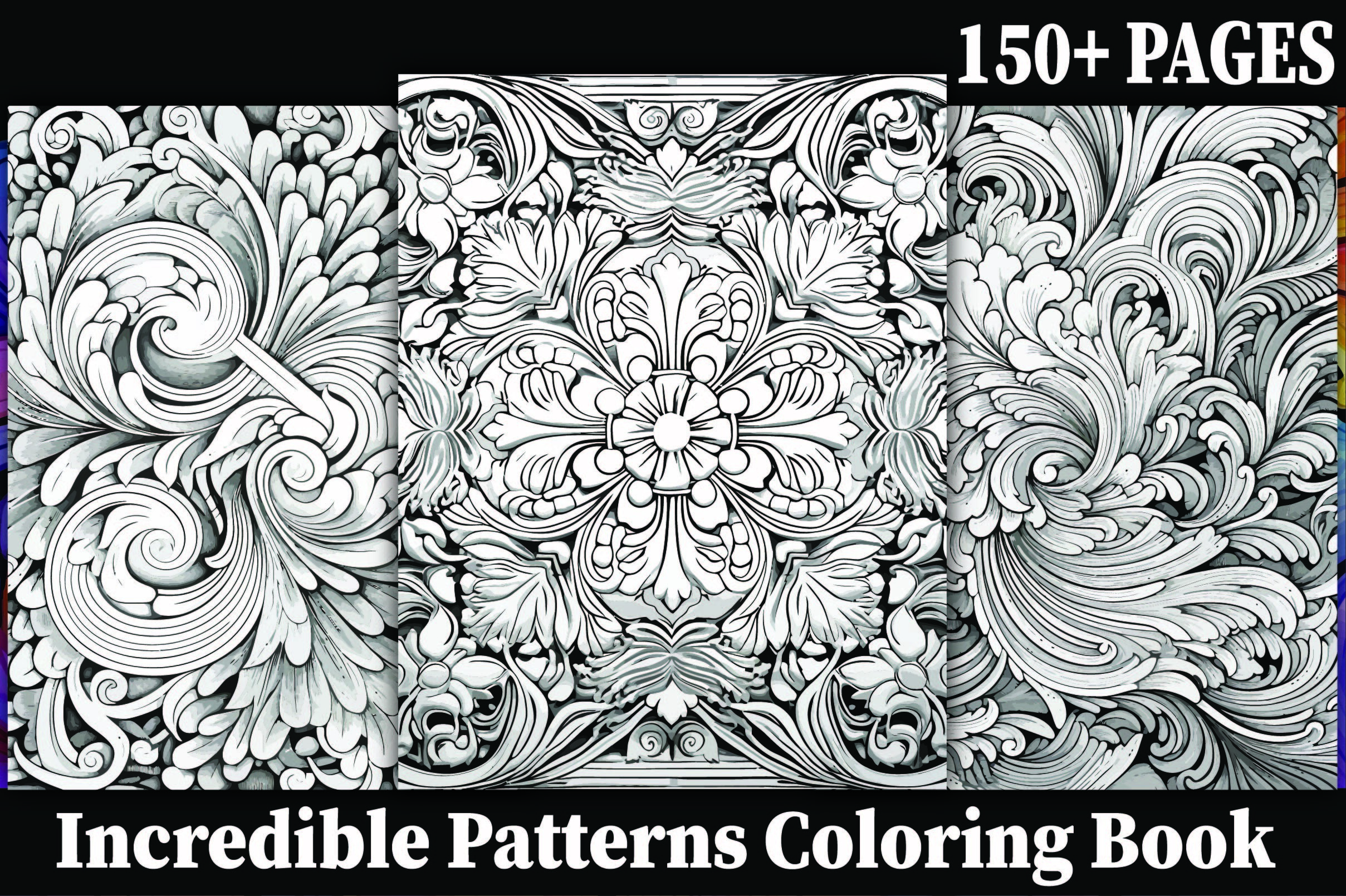 Extreme Pattern Color Pages 150+ Incredible Patterns Coloring Pages Graphic by Design Creator Press ...