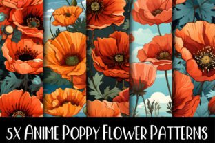 Anime Poppy Flower Patterns Collection