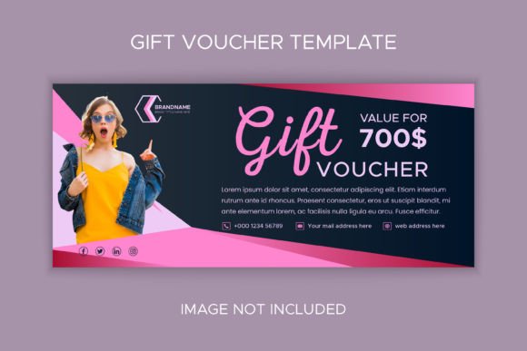 Fashion Women Gradient Gift Voucher