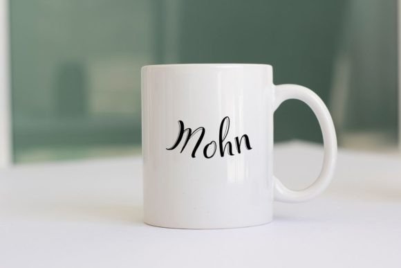 Mohn Font PNG with transparent background - Preview 1