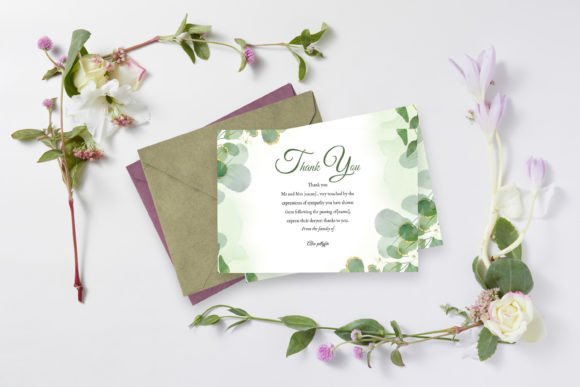 Printable Funeral Thank You Card Templat